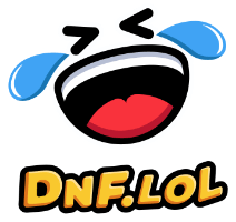 ROFL Emoji mit DNF.LOL als Text